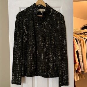 Vintage St John Green Camo Pattern Women's Jacket